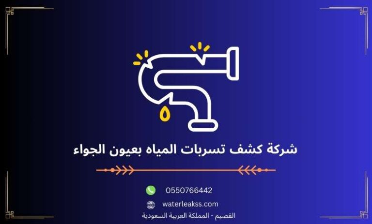 شركة كشف تسربات المياه بعيون الجواء